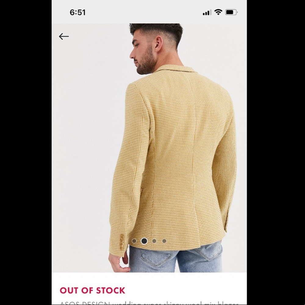 NEW! Wool Mix Blazer - Mustard